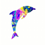 JT39# Dolphin Decal kleebis auto vin&uuml;&uuml;lkleebise veekindlal kaunistusauto kleebistel 10.4x13cm