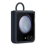 Algne Samsung Galaxy Z Flip5 silikoon&uuml;mbris koos r&otilde;ngaga, pehme puudutusega kaitsva tagakaanega Galaxy Z Flip 5 p&otilde;rutuskindla kattega