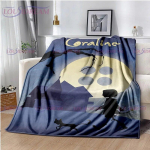 Gooti stiilis animatsioon Coraline Print tekk Laste tekk Perele uinakdiivan tekk voodi soe tekk pehme voodikate 75x100cm 30x40inch