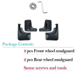 Porikaitsekomplekt Volkswagen VW Tiguan MK1 AD1 5N 2007 ~ 2015 Porikaitse Fender Porikaitse Kaitsja PihustusPorikaitse Auto Styline Eesmine Tagumine 4 pcs - Mudguards black