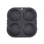 Hamburgeri kuklipann toiduklassi BPA-vaba kuumakindel n&otilde;udepesumasinas Ohutu burgerivormi k&uuml;psetuspanni k&ouml;&ouml;gitarvikud hall