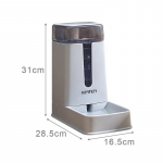 Suure mahutavusega lemmikloomas&ouml;&ouml;tja automaatne kassi koera veeautomaat kutsika kassipoeg joogivee mahuti koera s&ouml;&ouml;tmiskauss lemmikloomatarbed Food valge