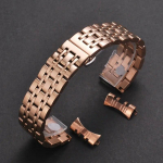 Roostevabast terasest k&auml;erihm Tissot jaoks Citizen jaoks Armani rihmaga kellarihm 12/13/14/16/17/18/19/20/21/22/23/24 mm randmerihm Rose Gold 16mm