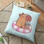 Kohev Capybara padjap&uuml;&uuml;r My Spirit Animal Multifilm Magamistoa Elutoa Padjap&uuml;&uuml;r Rooma N&auml;riline Loom Autopadi padi Kodukaunistus 45cm 1