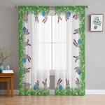 Lihav&otilde;ttemuru j&auml;nkumunad t&uuml;llkardinad elutuppa K&ouml;&ouml;k Sheer Voile kardin Magamistoa aknapaneelid 135W x 114H(cm)