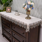 Laudlina Ristk&uuml;liku Laudlinad Euroopa Kohv Tikitud Pits TV Kapp Poekarp Lauakate Laudlina Pika ribaga tolmukate 60X120cm