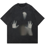 2024 Streetwear SOS Save Me Human Shadow Graphic Unisex T-s&auml;rk S must