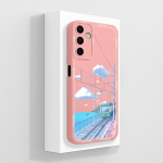 Telefoni&uuml;mbris Samsung Galaxy A15 A 15 4G 5G kate, luksuslik moodne disain matt must ruudukujuline kvaliteetne pehme vedel silikoonkest Samsungi kaitseraua jaoks Samsung A15