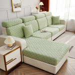 Jacquard diivanipadja kate 1/2/3/4/L PC lemmiklooma kriimustusvastane aastaringne universaalne m&auml;&auml;rdumisvastane diivanikate, mida on lihtne paigaldada plus 3 seater