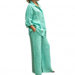 2 tk/komplekt Naiste s&auml;rgip&uuml;kste &uuml;likond, &uuml;hev&auml;rvilised hingavad n&ouml;&ouml;bid, lahtised, kerged, pehmed, &uuml;herealised, suures suuruses maha keeratavad M roheline