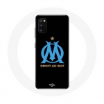 Coque pour Oppo A16 Logo Olympique de Marseille Fond Noir