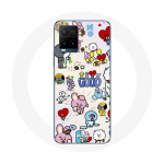 Coque pour Vivo Y21s 2021 / Y21 2021 BTS Bangtan Sonyeondan BT21 Van Tata Chimmy Cooky Rj Koya Mang Et Shooky