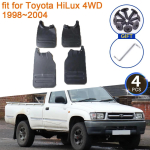 Poritiib Toyota HiLux 4WD 1998~2005 Tarvikud 1999 2000 2001 2002 2003 2004 Poriklapid Tiivadpritsikaitse Esimene Tagumine Ratas black