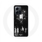Coque pour Xiaomi Redmi Note 12 4G BTS Signature Members Rm Jin Jimin V Suga Jungkook J-hope - Maniacase