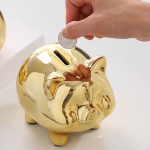 Hopsupanga keraamiline seakujuke kodukaunistamisfestivali kingitus s&uuml;nnip&auml;evaks armas kanister lastele