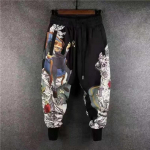 Meeste mood s&ouml;rkijad Lapikujulised elastsed pingutusn&ouml;&ouml;rid T&auml;navahiphopip&uuml;ksid tr&uuml;kitud Jaapani t&auml;navar&otilde;ivad Harajuku 2XL must