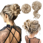 Segane kakuke juukset&uuml;kk Claw Clip Juuksepulli pikendused lokkis lainelised r&auml;situd updo juuksepikendused s&uuml;nteetilised juuksejupid naistele-pruunid segablondid 27cm