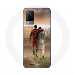 Coque Vivo v21 5G cristiano ronaldo messi goat