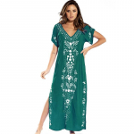Tikandid Beach Cover Up Saida De Praia ujumistrikoo naiste bikiinid Cover Up tuunikad ranna jaoks Pareo Sarong rannar&otilde;ivad Q790 One Size roheline
