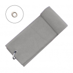 Mikrokiust golfir&auml;tik karabiiniklambriga vahvlimustriga &uuml;lipehme imav golfikepi pallipuhastuslapp golfitarvikud A hall