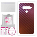 apgo skin sticker film foil vinyl for the BACK compatible with LG G8S ThinQ, scratch-resistant, easy to install - Carbon Chameleon CAKA5
