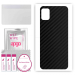 apgo Protective Skin Sticker for the back compatible with Nokia G310, Wrap Film, Foil, Vinyl - Pattern Carbon Black