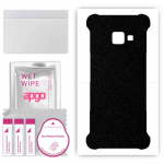 apgo Protective Skin Sticker for the back compatible with Samsung Galaxy Xcover 4, Wrap Film, Foil, Vinyl - Pattern Matte Black