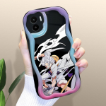 Armas koomiksimustriga kreemja tekstuuriga korpus, lainelise servaga pehme silikoonkaanega telefoni&uuml;mbris Xiaomi Redmi jaoks Redmi 10 valge