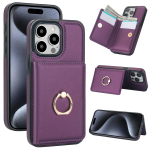 Rahakoti &uuml;hev&auml;rviline r&otilde;ngaskaardi pesa RFID-d blokeeriv tugijalg, magnetiline 360&deg; &uuml;mberp&ouml;&ouml;ratav nahk&uuml;mbris iPhone 15 ProMax Samsung Galaxy S24 Ultra Google Pixel 8 jaoks iPhone 12 Mini tumelilla v&auml;rv