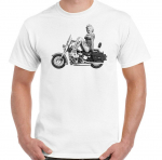 Marilyn Monroe Biker Motorbike Cafe Racer Mootorratta India Unisex T-s&auml;rk S
