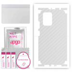 apgo Protective Skin Sticker for the back+sides compatible with Xiaomi Redmi K50i 5G, Full Wrap Film, Foil, Vinyl - Pattern Transparent Carbon