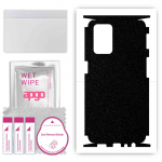 apgo Protective Skin Sticker for the back+sides compatible with Oppo A54 (2021), Full Wrap Film, Foil, Vinyl - Pattern Matte Black
