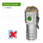 Mini taskulamp 18350 &Uuml;liv&otilde;imas LED taskulamp 3500LM &Uuml;litugev taskulamp Suure v&otilde;imsusega LED taskulamp V&auml;ike latern without battery h&otilde;be
