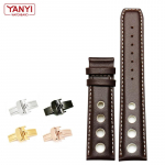 Ehtsast nahast k&auml;ev&otilde;ru Tissot Sports Racing Series PRS516 T91 1853 jaoks, pealmine kiht lehmanahk, kellarihm 20mm Chopini kellarihma jaoks without buckle
