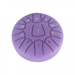 Terasest keeletrumm 6-tolline 11 noodiga D-klahviga l&ouml;&ouml;kpill kaasaskantav palsamtrumm koos trummivasaratega 15.7x8cm lilla