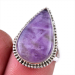 Looduslik Tiffany kivi v&auml;&auml;riskivi 925 prooviga h&otilde;be ehted s&otilde;rmus S.6 F5k48