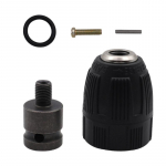 0,8-10 mm v&otilde;tmeta puuripadruni muundur 3/8-24UNF keermepuuritera adapter 1/2 kandiline pesa adapter ImpactDriveri jaoks