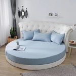 High Grade Pure Cotton Round Bedspread 200cm Round Bed Sheet 100% Cotton Solid Color Bed Skirt No Pillowcase 1pc Sheet 200cm