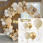 Valge liivaga kullast &otilde;hupallid Garland Arch Kit Lateks Balloon Globos S&uuml;nnip&auml;evapeo kaunistus Pulmapeo Lastele Beebi du&scaron;itarbed