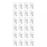 Tugev l&auml;bipaistev iminapp Sucker seinakonksud riidepuu K&ouml;&ouml;k Vannituba 24tk valge