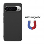 Google Pixel 9 Pro telefoni &uuml;mbris Nillkin Super Frosted Shield Pro magnetiline k&otilde;va PC+TPU kest p&otilde;rutuskindel tagakaas Magnetic-Pixel 9/9 Pro must