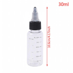 30ml/60ml/100ml/120ml/250ml Plastic PET Juice Liquid Capacity Dropper Bottles Twist Top Cap Tattoo Pigment Ink Containers