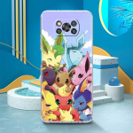 Anime Pokemon Eevee telefoni&uuml;mbris Xiaomi Mi Poco X3 NFC M3 Pro F3 GT M4 F1 12 11 Lite 12X 10T Note 10 9T l&auml;bipaistev pehme kate jaoks Mi Note 10