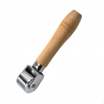 DIY nahast servarulli kortsumisratas, liim, lamineerimist&ouml;&ouml;riist kortsuja, sileda puidu k&auml;epide 2.5cm