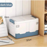 Hoiukast kokkupandav raamatukast &otilde;pilase klassiruumi organiseerimiskarp suupistete m&auml;nguasjade hoiukast elutuba eriti suur kaanega 37*24*24CM sinine