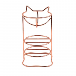 Kolmekihiline metallist meigimunaresti k&auml;snahoidja jumestuspuudri puhmassegisti hoiustamisresti k&auml;sna kuivatamise n&auml;idikuhoidja roosa kuldne v&auml;rv