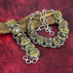 Kuldse rutiiliga ehted K&auml;sit&ouml;&ouml; v&auml;&auml;riskividega kaelakee, 925 Sterlingh&otilde;be Antiikne k&auml;ev&otilde;ru ja kaelakee ehtekomplekt, Kihlumiskingiks Adjustable With 8"-18" kollane