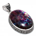 Natural Multi Labradorite Gemstone 925 Sterling Silver Pendant 2.44 u3s25