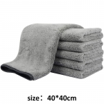 40*100cm korallifliisist autopesur&auml;tik Super imav pehme auto puhastuslapp autode hooldus 40*40cm hall