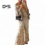 2 tk/komplekt Naiste top p&uuml;kste komplekt, &uuml;ks &otilde;lg, kaldus kaelus, kolmveerand varrukaga, pits-up mansett Pluus Lilletr&uuml;kis venivad k&otilde;rge v&ouml;&ouml;kohaga laia s&auml;&auml;rega p&uuml;ksid M khaki